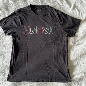 Hurley Men's Size L Black Logo Graphic Tee